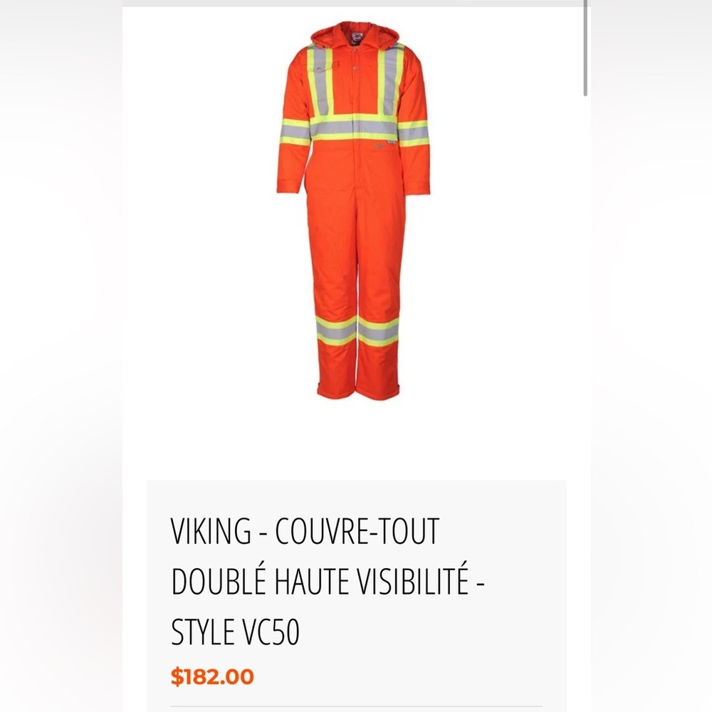 Men’s Viking insulated Coveralls Viking UPF 5 i-brance Men’s Large